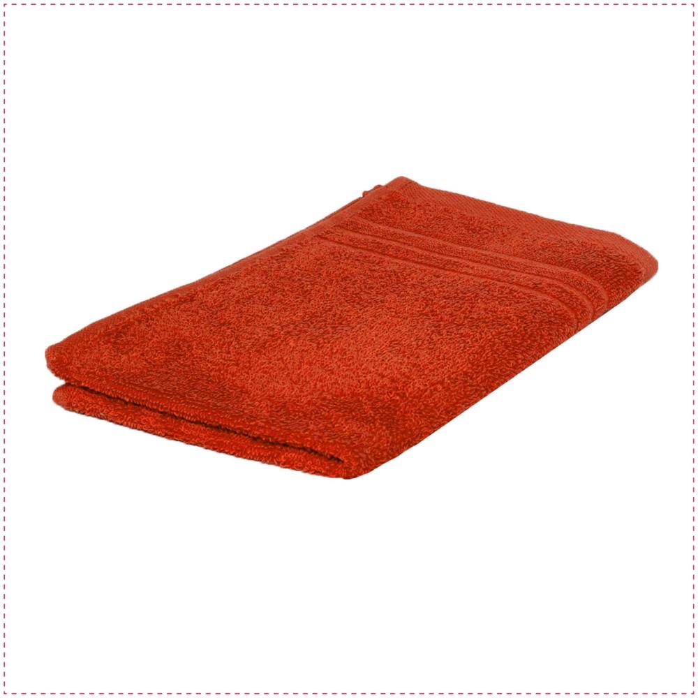 GLAESERhomestyle Gäste Handtuch | 100% Baumwoll Gästetuch 12er Set | Hochsaugfähige Frottierhandtücher | Angenehm weich und Flauschiges Gäste Handtuchset | 30 x 50 cm (rot orange) Bild 1