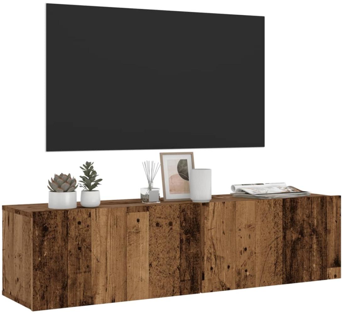 vidaXL TV-Wandschrank Altholz-Optik 120x30x30 cm Holzwerkstoff 856020 Bild 1