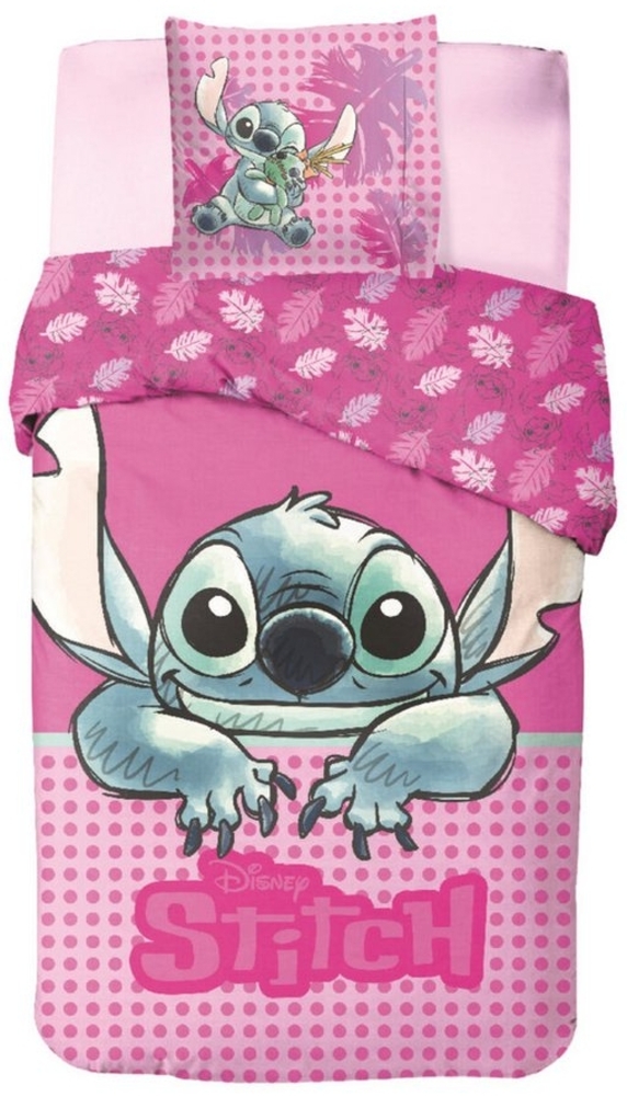 Disney Bettwäsche Disney Lilo und Stitch Kinder Bettwäsche 2tlg. Set, 2 teilig, 135x200 cm Deckenbezug, 80x80 cm Kissenbezug Bild 1