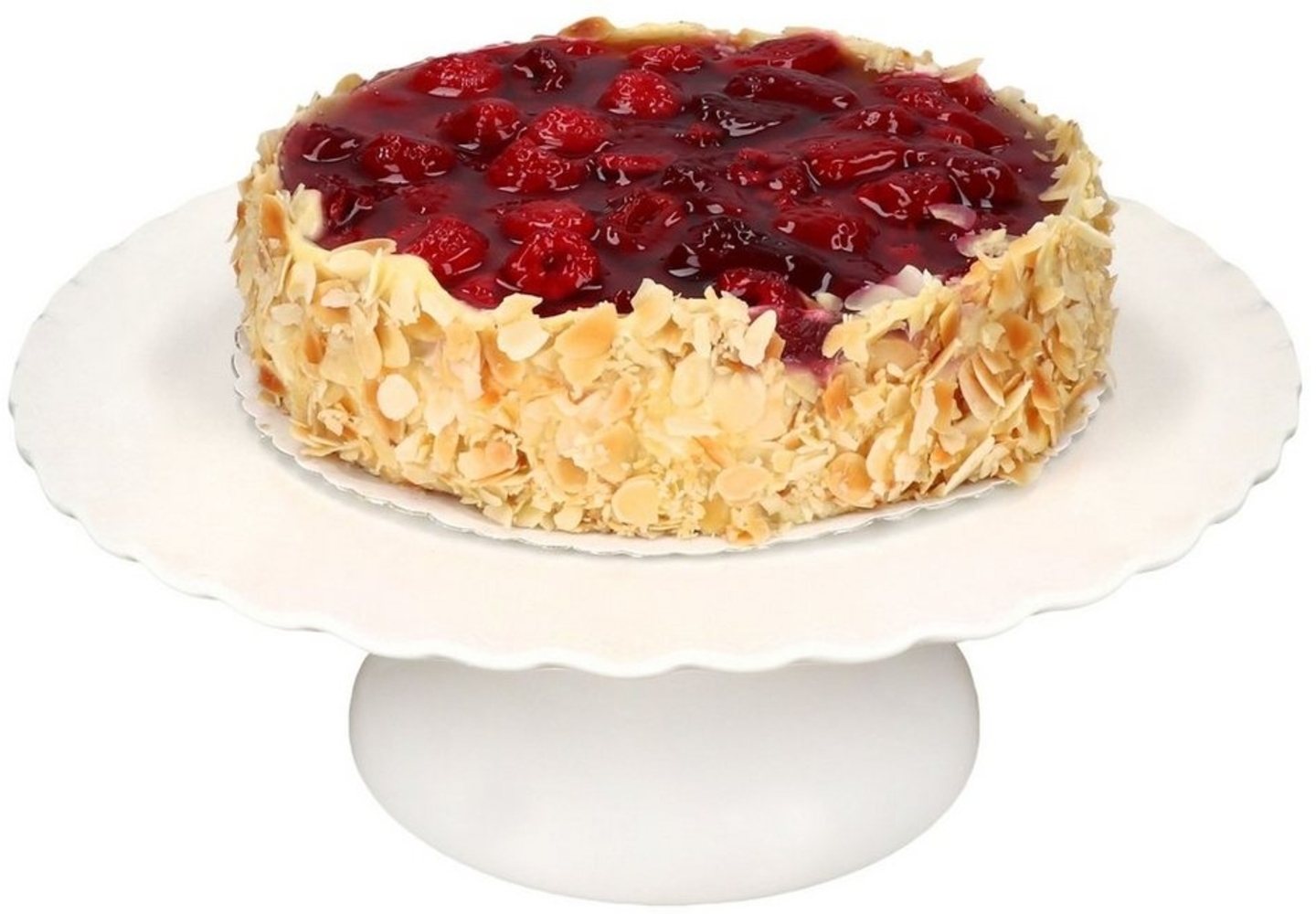 Gloria Tortenplatte mit Fuß cremeweiß Ø30cm Kuchenständer Bild 1