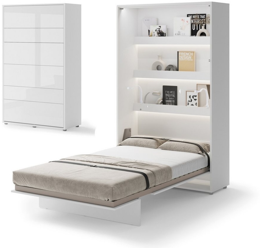 Compleo Schrankbett Vertical Wandklappbett Lenart Bed Concept, Ideal für kleine Räume Bild 1