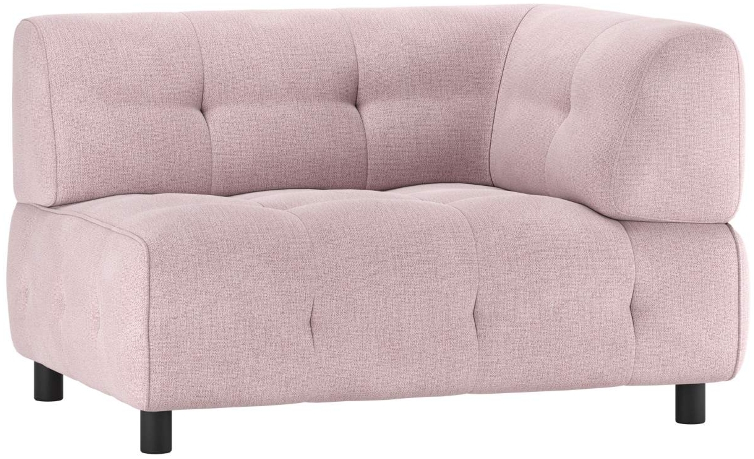 Modulsofa Louis aus Flachgewebe Rechts, Rosa Bild 1