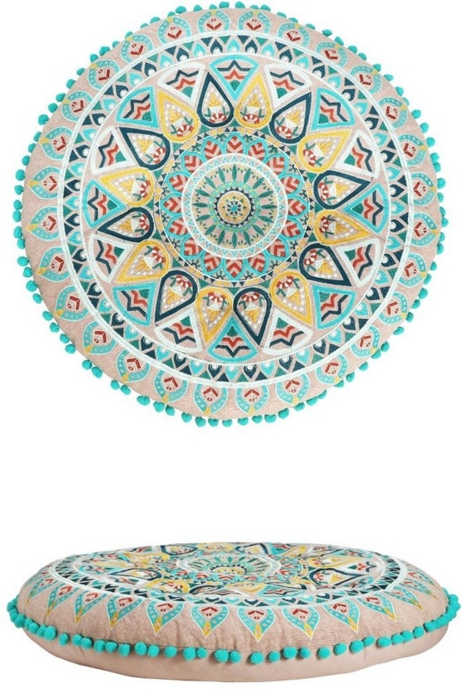 Marrakesch Orient & Mediterran Interior Hocker Orientalische Bodenkissen Sitzkissen Dekoration Badar -2- (1 St), Handarbeit Bild 1