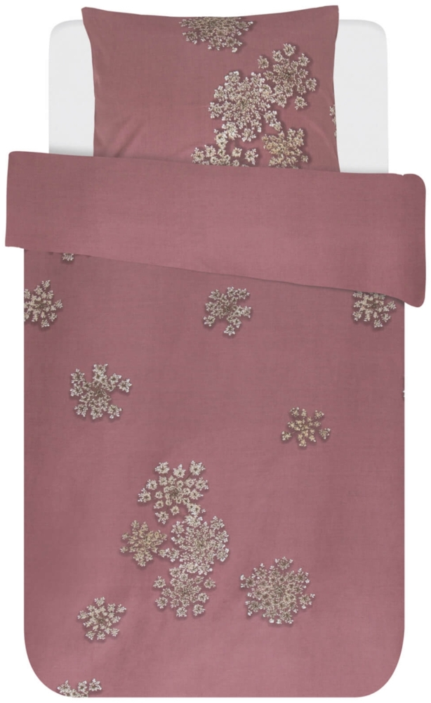 ESSENZA Bettwäsche Lauren Dusty Rose Baumwollsatin 155x220 + 80x80 cm Bild 1