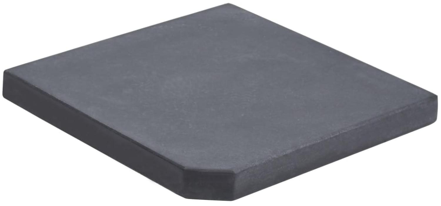 vidaXL Sonnenschirm-Gewichtsplatte Schwarz Granit Quadratisch 25 kg 313669 Bild 1