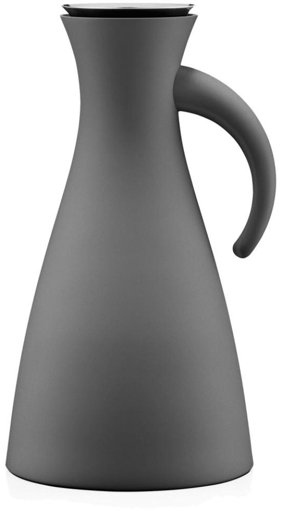 Eva Solo Isolierkanne, Kaffeekanne, Thermokanne, Teekanne, Glas/Kunststoff/Edelstahl, Matt Grau, 1 L, 502803 Bild 1