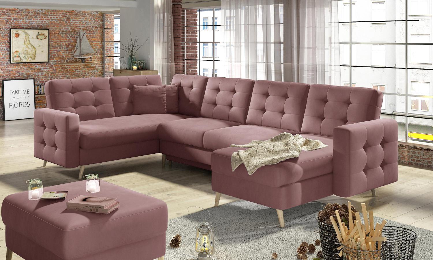 Wohnideebilder Asgard U Rosa Ecksofas & Eckcouches AsdU_21 Bild 1