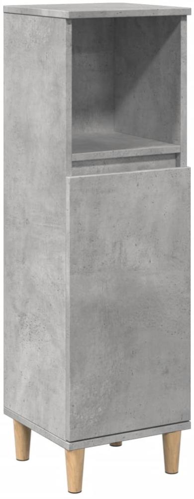 Badschrank Betongrau 30 x 30 x 100 cm Holzwerkstoff Bild 1