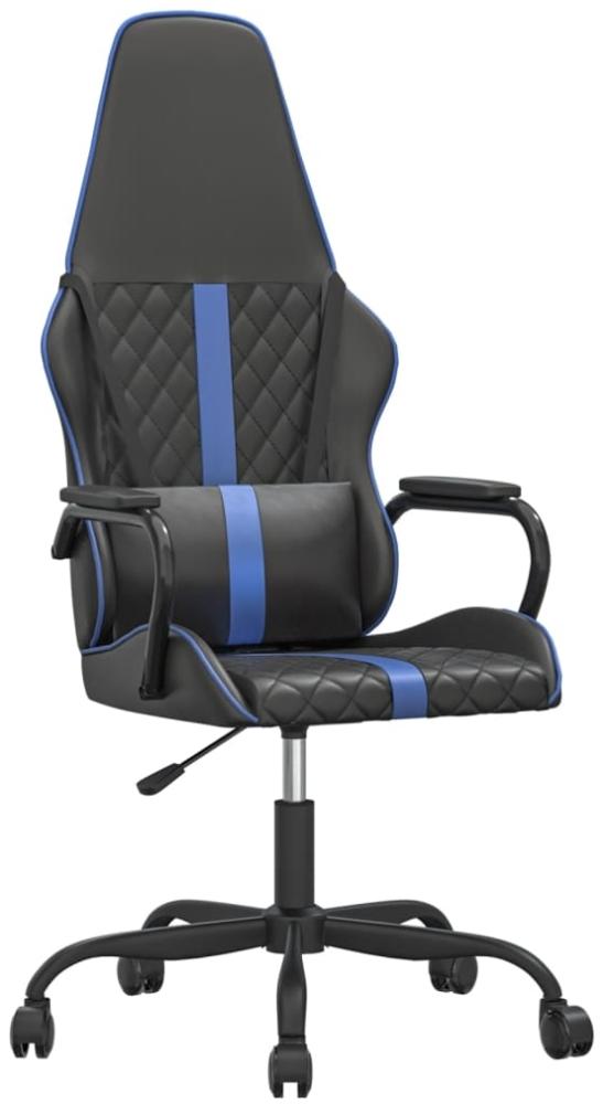 vidaXL Gaming-Stuhl Schwarz und Blau Kunstleder 3143787 Bild 1