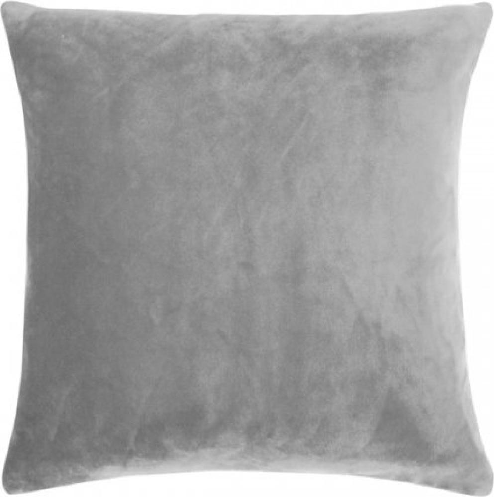 PAD Kissenhülle Samt Smooth Light Grey (40x40cm) 10424-U15-4040 Bild 1