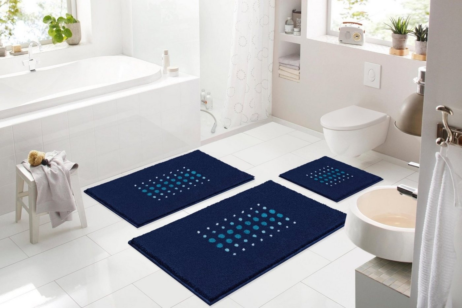 Grund Badematte Siria, 50x60 cm, blau Bild 1