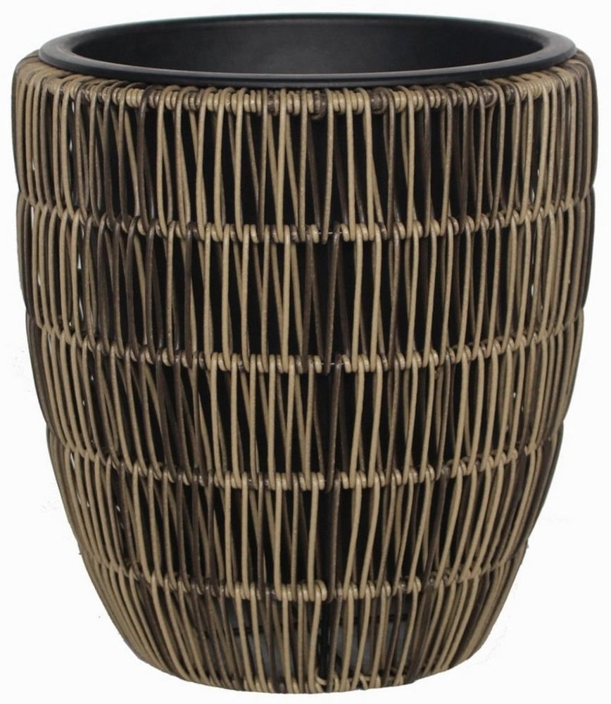 TrendLine Polyrattan Pflanztopf Ø28x30cm mit Einsatz Bild 1