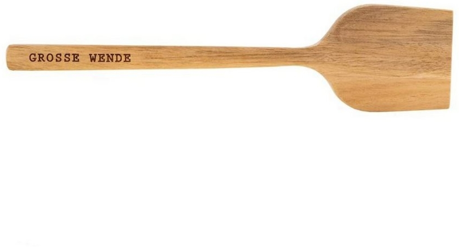 Pfannenwender "Große Wende", Aus unbehandeltem Akzienholz Bild 1