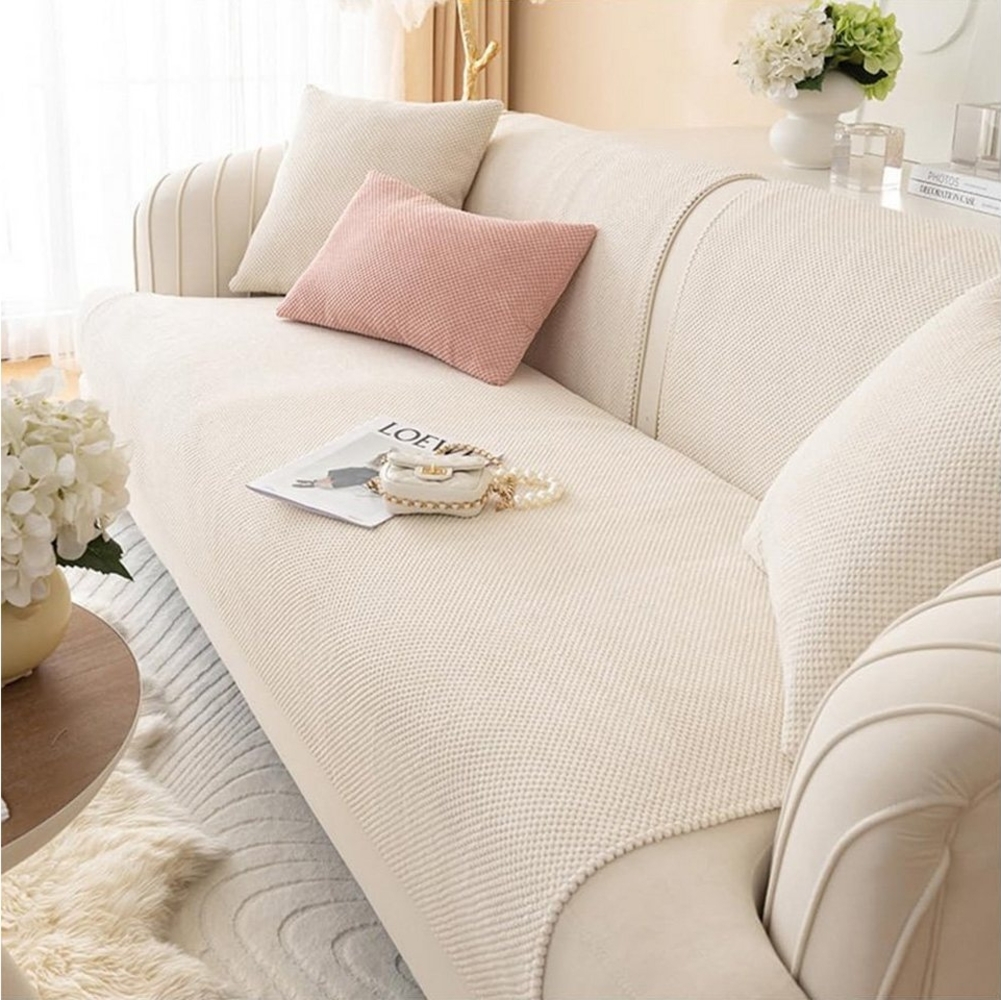 NUODWELL Sofabezug Sofabezug, sofaschutz 2 3 4-Seater L Shape rutschfeste Sofaschoner Bild 1