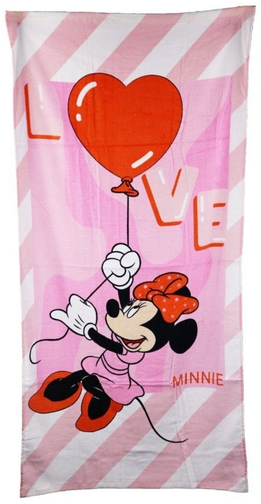 Disney Strandtuch Disney Minnie Maus Badetuch, 70x140 cm, 100% Baumwolle Bild 1