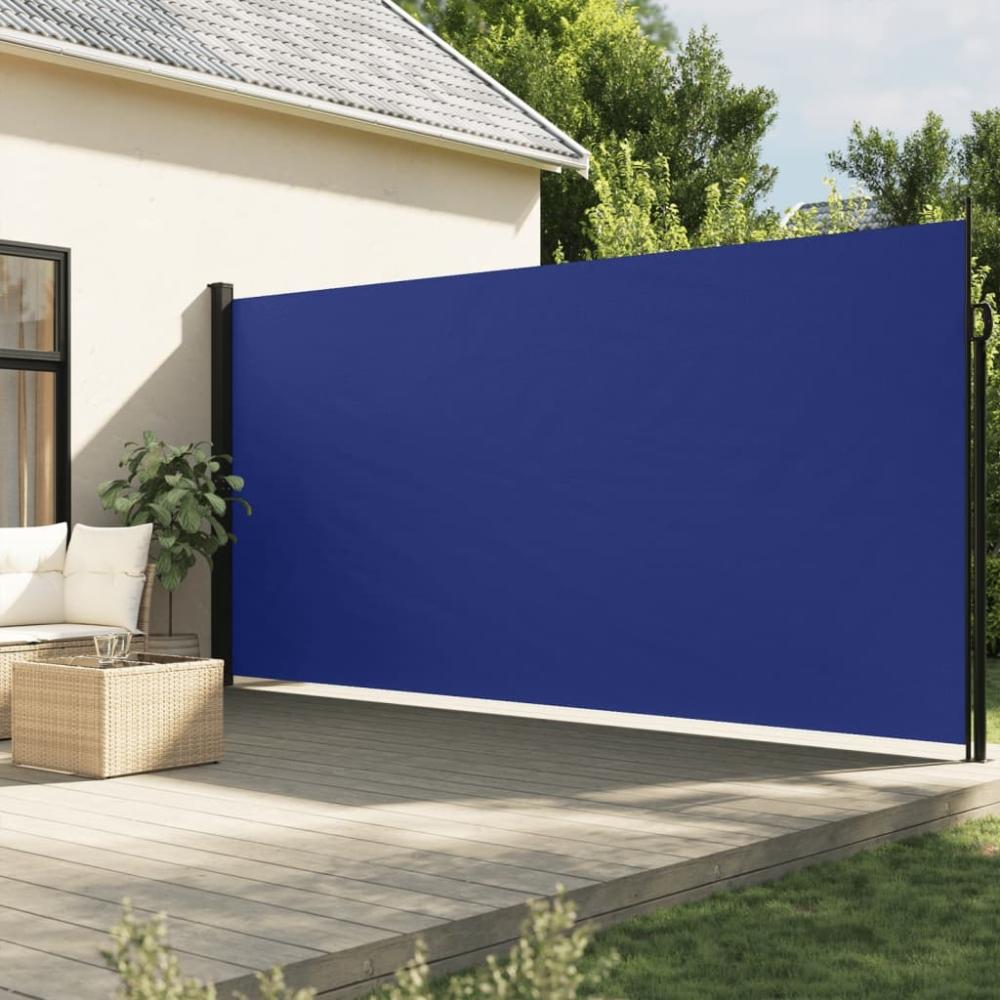 vidaXL Seitenmarkise Ausziehbar Blau 200x300 cm 4004356 Bild 1