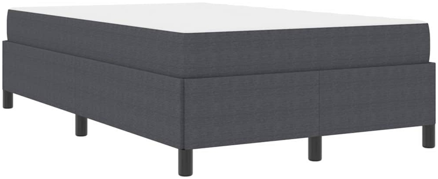 vidaXL Bettrahmen mit Matratze Dunkelgrau 120 x 200 cm Stoff 3399116 Bild 1