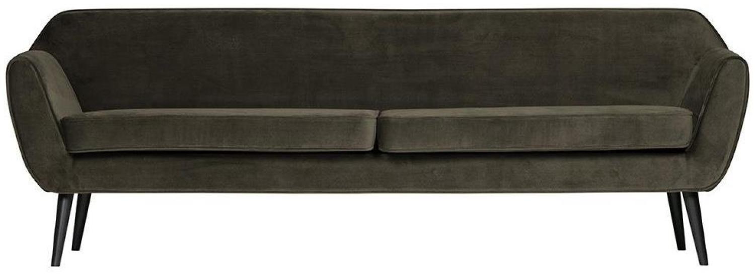 WOOOD Rocco Sofa XL Samt Grün 4-Sitzer Bild 1