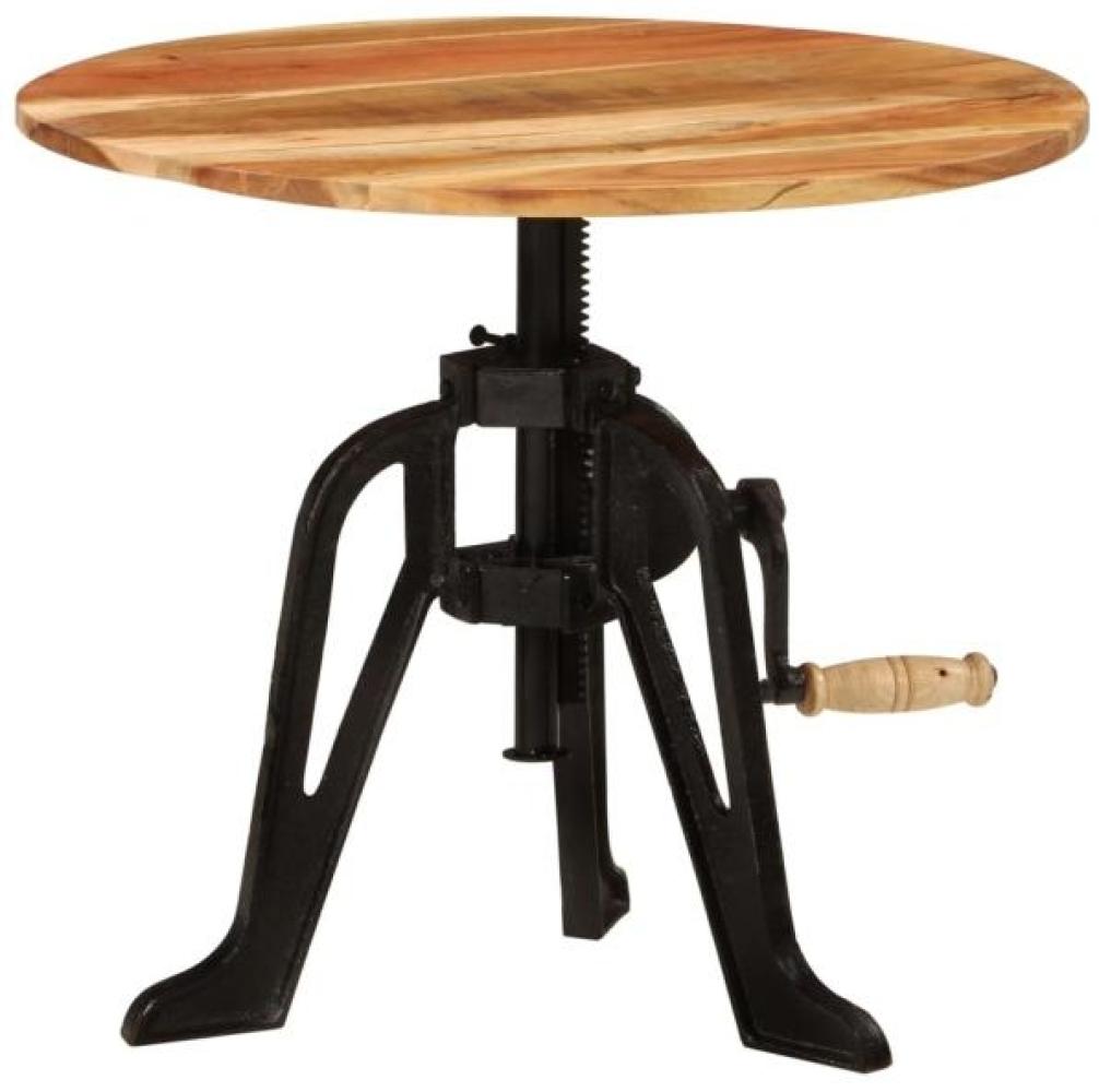 vidaXL Beistelltisch 60x(42-62) cm Massivholz Akazie und Gusseisen 338453 Bild 1
