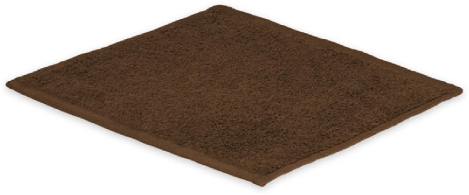 Seiftuch Frottier 500 g/m² 30 x 30 cm Schokobraun Bild 1
