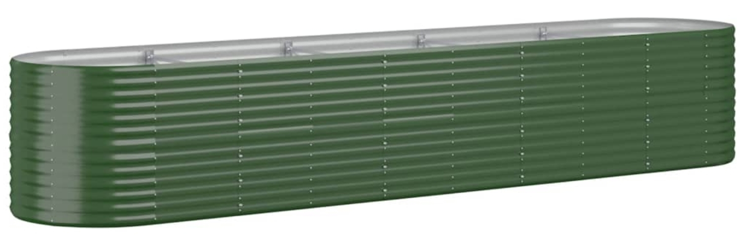 vidaXL Hochbeet Verzinkter Stahl 368x80x68 cm Grün 318963 Bild 1