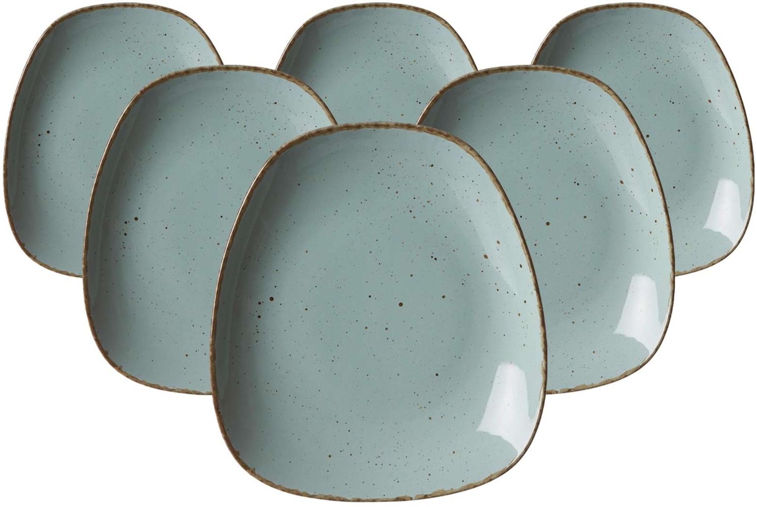 Ritzenhoff & Breker Casa Beilagenteller 19 x 16,5 cm 6er Set blau - DS Bild 1