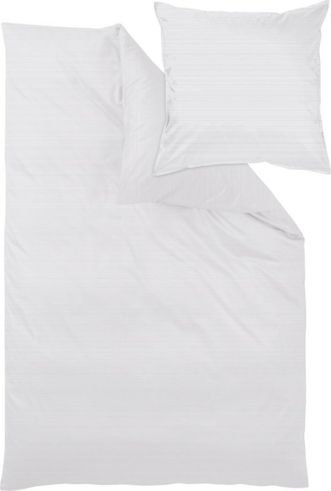 Mako-Brokat-Satin Bettwäsche - Curt Bauer Bente 135x200 + 80x80 cm-0238 shadow Bild 1