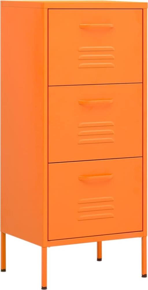 vidaXL Lagerschrank Orange 42,5x35x101,5 cm Stahl 336183 Bild 1