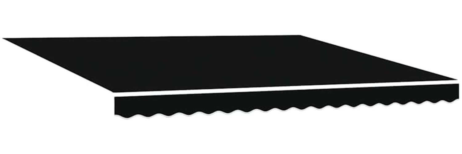 vidaXL Einziehbare Markise Schwarz 400 × 300 cm Stoff 3330595 Bild 1