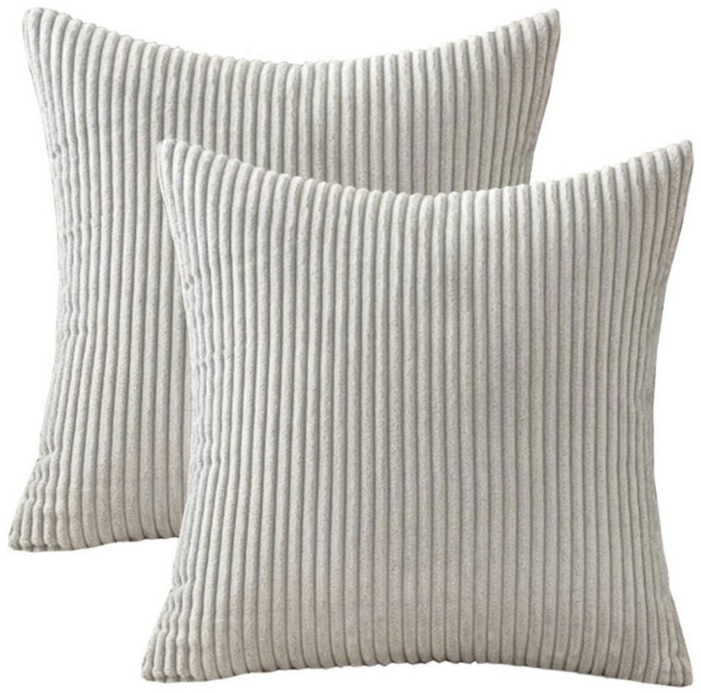 LIVINA HOME Kissenbezug Premium Kissenbezüge, Dekokissen Couchkissen Sofakissen, Kissenhülle, (2 Stück), Kuschelkissen Zierkissen Plüschkissen, Kissen Bezug Set Bild 1