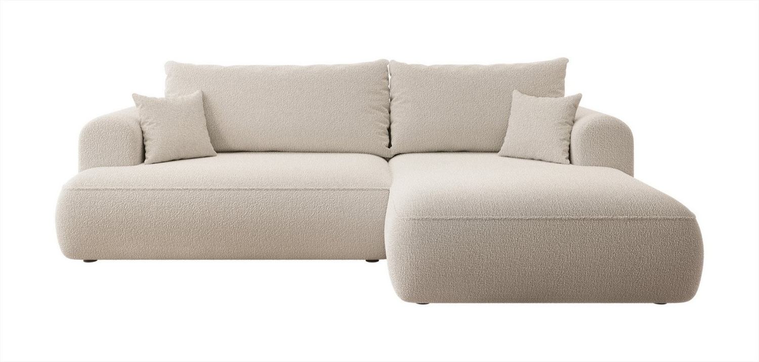 Selsey Ecksofa OVO, Schlaffunktion 142x210 cm, Bettkasten, Boucle-Bezug Bild 1