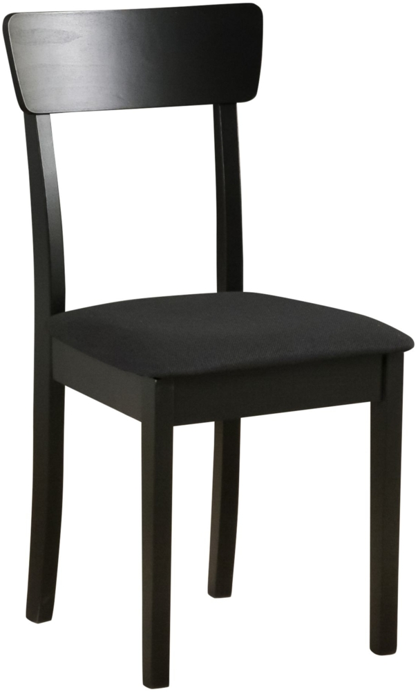 Selsey 'Wehron' Esszimmerstuhl mit Polstersitz, Schwarz Bild 1