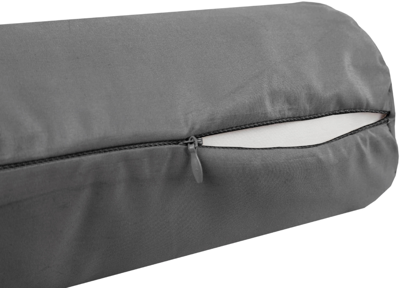 Bestlivings Bezug für Nackenrolle 12x30cm ( BxL ) Bezug in Anthrazit, in vielen Farben Bild 1