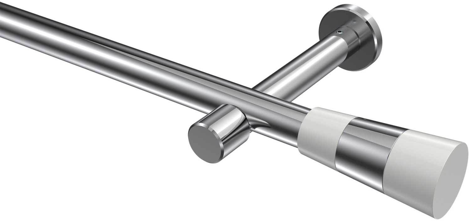 Gardinenstangen-Set Prestige Tanara 180 cm, 1-läufig (ohne Ringe), 20 mm Ø Chrom Bild 1