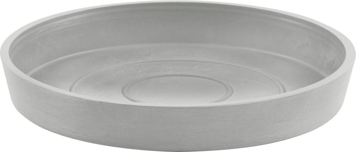 ECOPOTS Blumentopfuntersetzer ROUND SAUCER White Grey, BxTxH: 15x15x2,5 cm Bild 1
