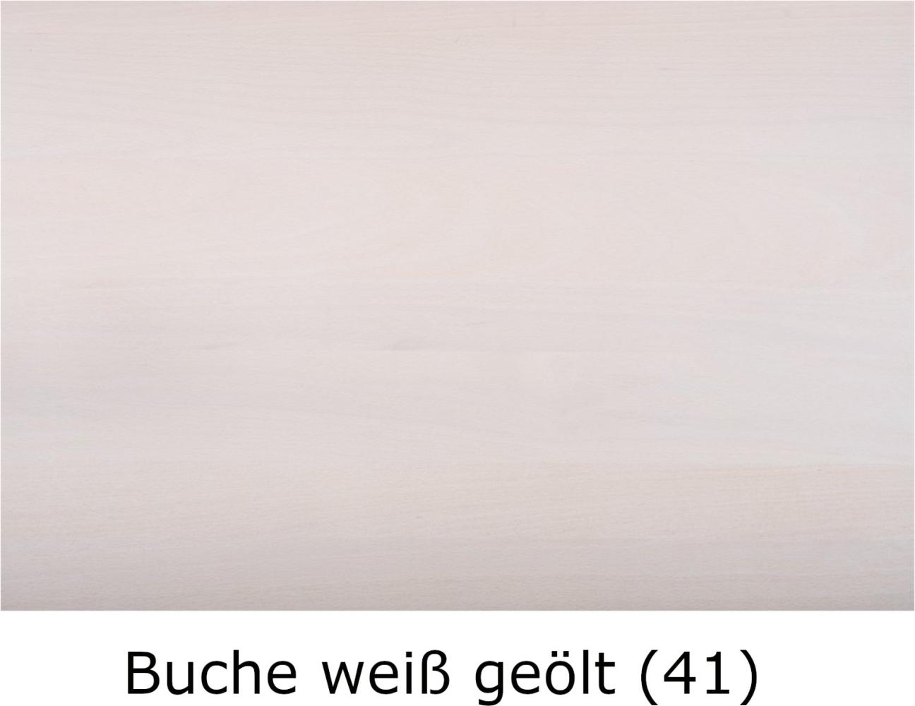 Dico Massivholz Nachttisch Select, Buche 41 Buche weiß geölt Bild 1