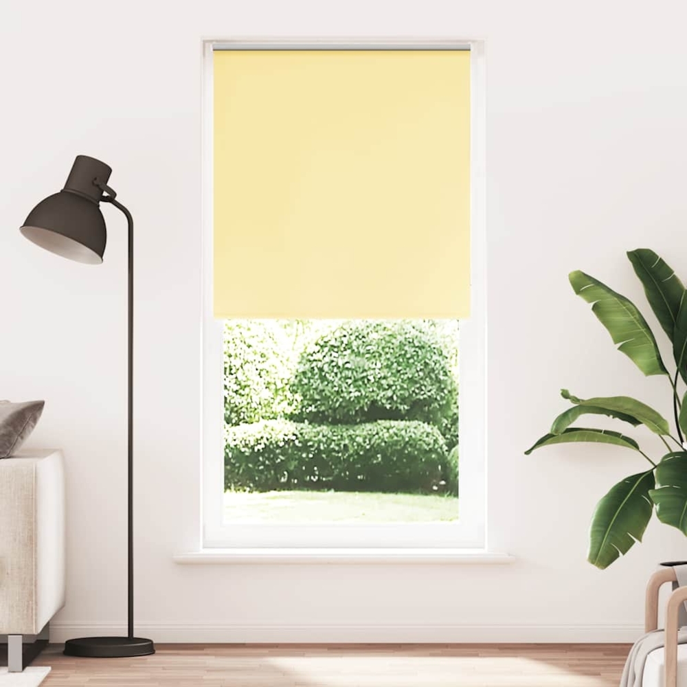 vidaXL Verdunkelungsrollo Gelb 95x230 cm Stoffbreite 90,7 cm Polyester 4012115 Bild 1