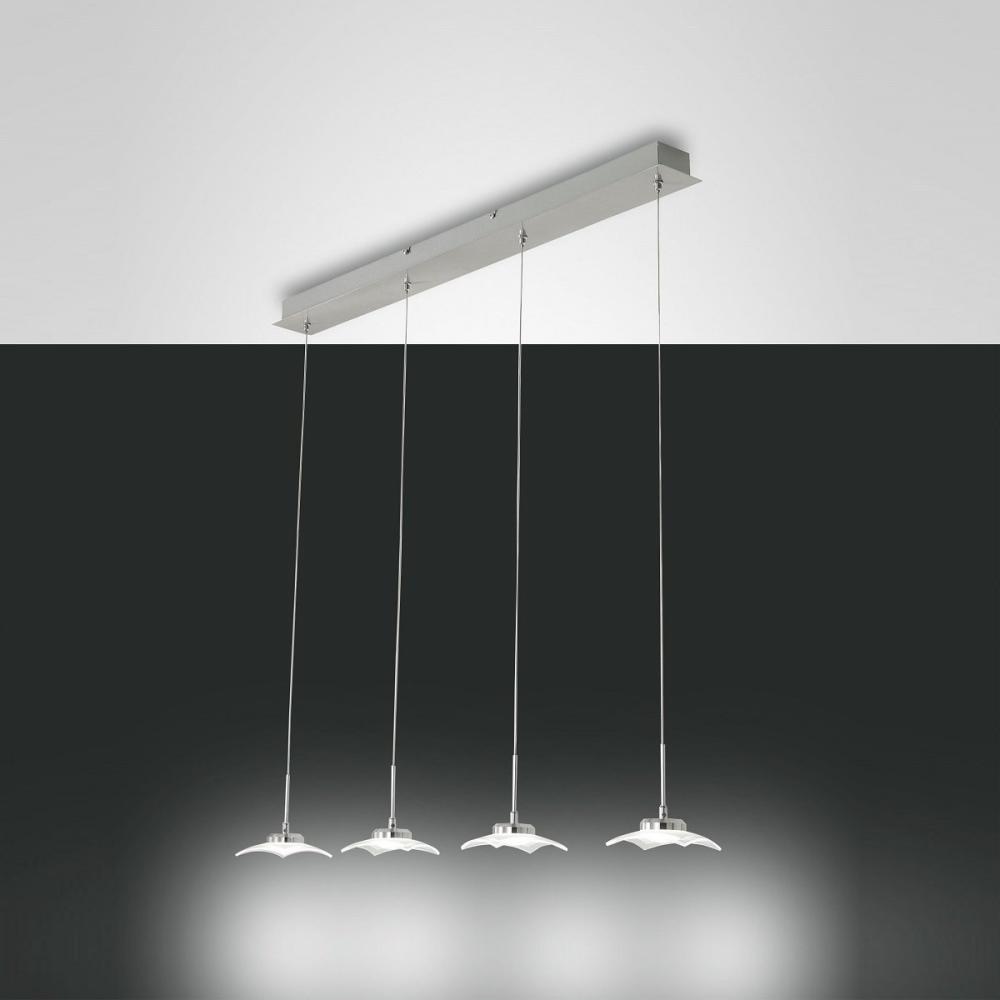 FABAS LUCE No. 3324-49-178 LED Pendelleuchte Desus satiniert, transparent 4-flammig Bild 1