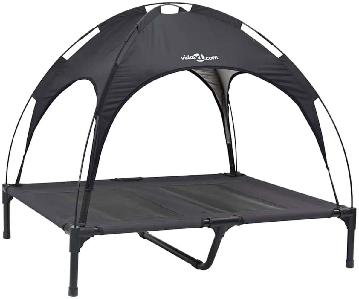 vidaXL Hundebett Schwarz l Stahl 42008167 Bild 1