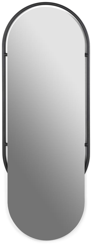 Spinder ORBIS OVAL 160 Spiegel, Stahl, Modernes Design, Schwarz Bild 1