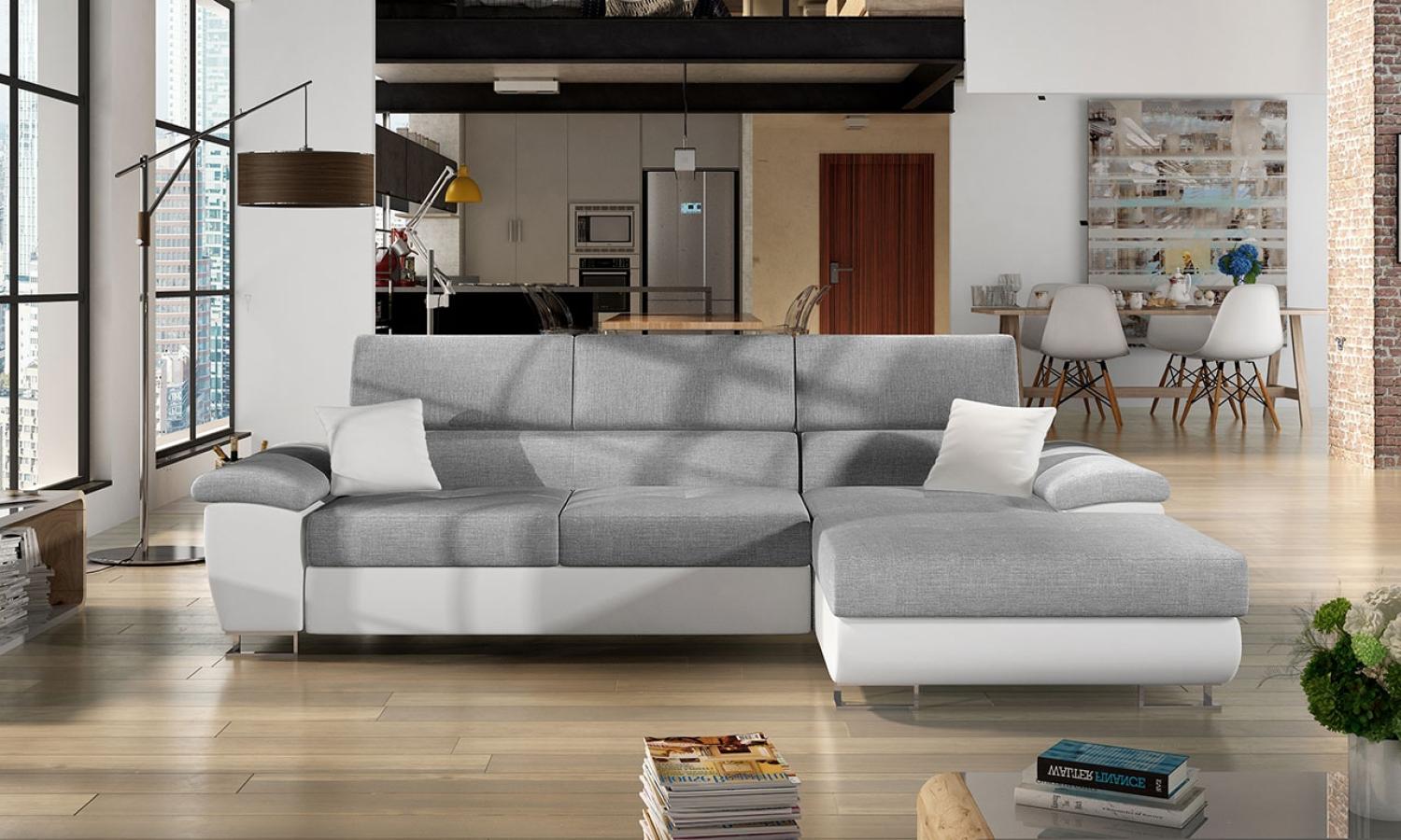 Ecksofa Cotere Mini, Seite: Rechts, Farbe: Soft 017 + Bristol 2460 + Soft 017 Bild 1