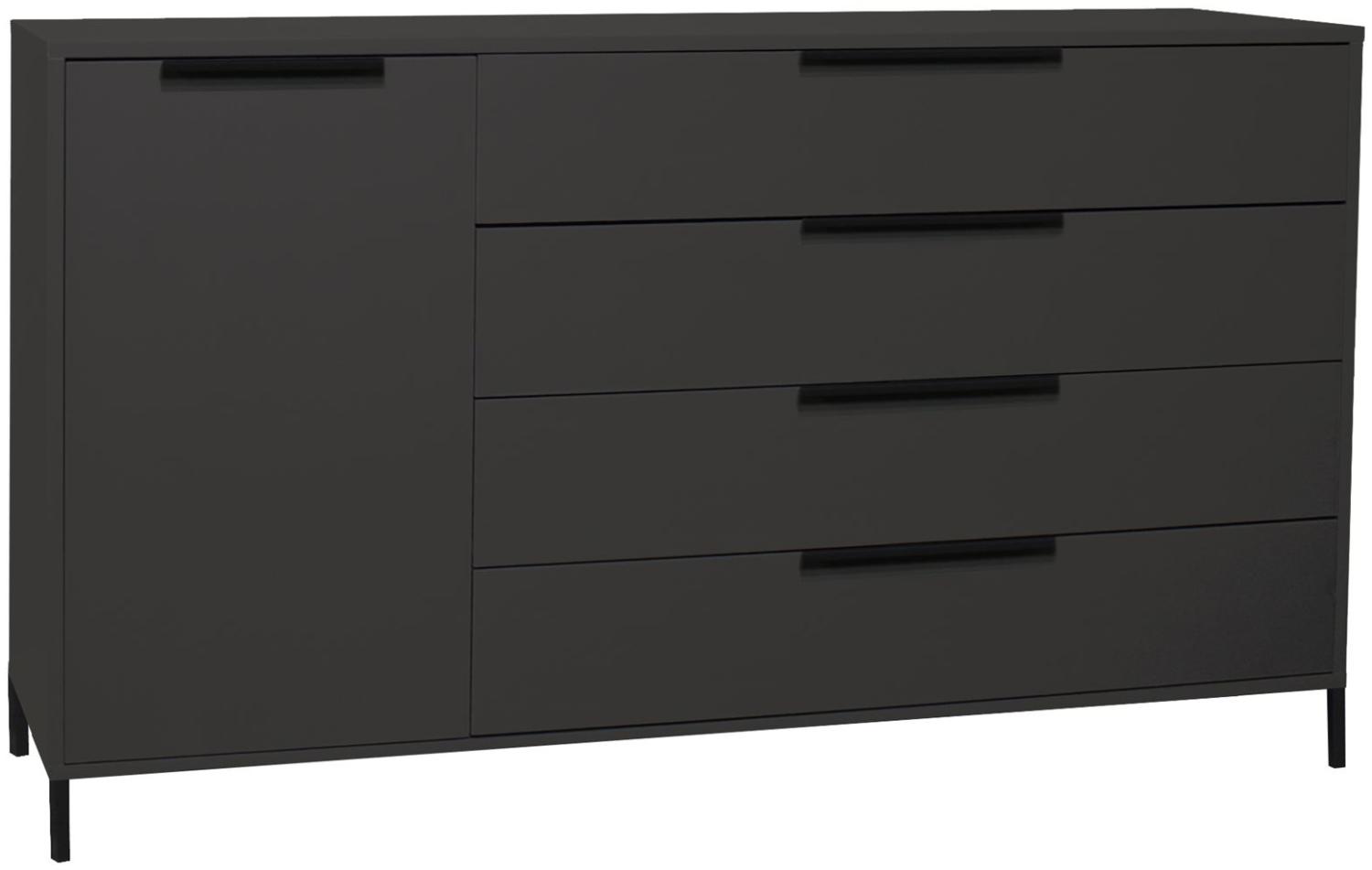 Sideboard Erna 168x45x102 Anthrazit matt Lack 14766-Q Bild 1