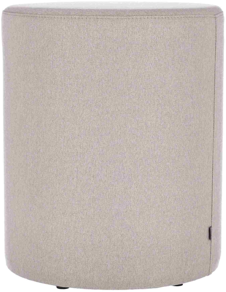 Pouf Rondo, Beige, 40x40x48 cm Bild 1