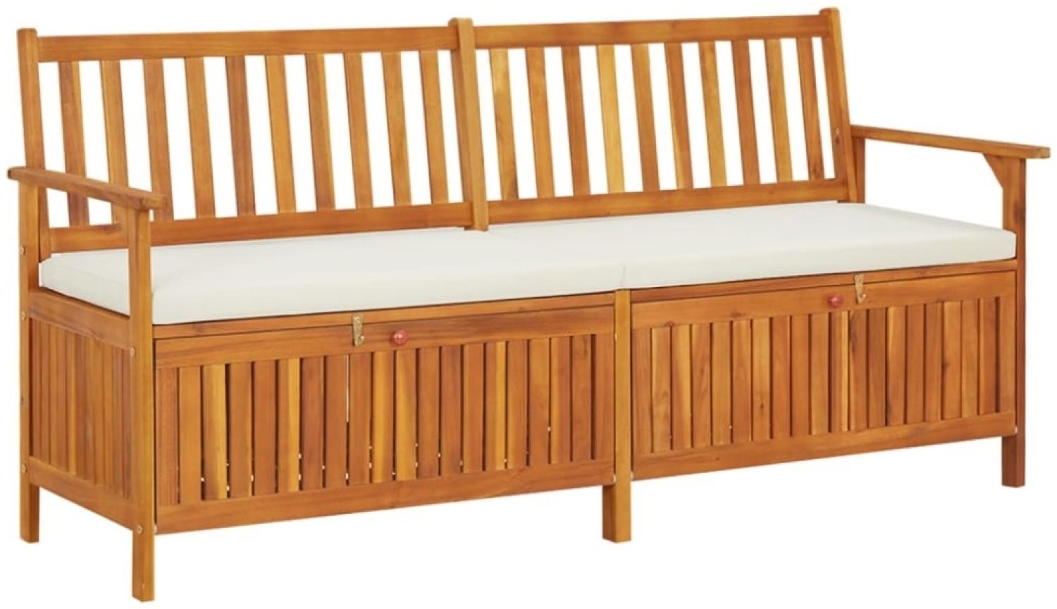 vidaXL Truhenbank mit Kissen 170 cm Massivholz Akazie 316738 Bild 1