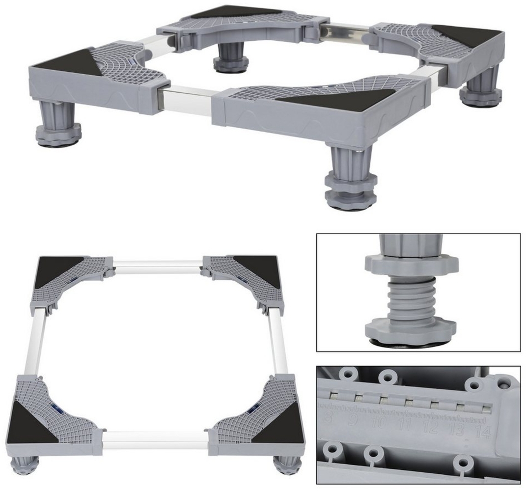 Clanmacy Untergestell Waschmaschinen Untergestell Einstellbare 8 Beine+4 Räder/4 Beine Bild 1
