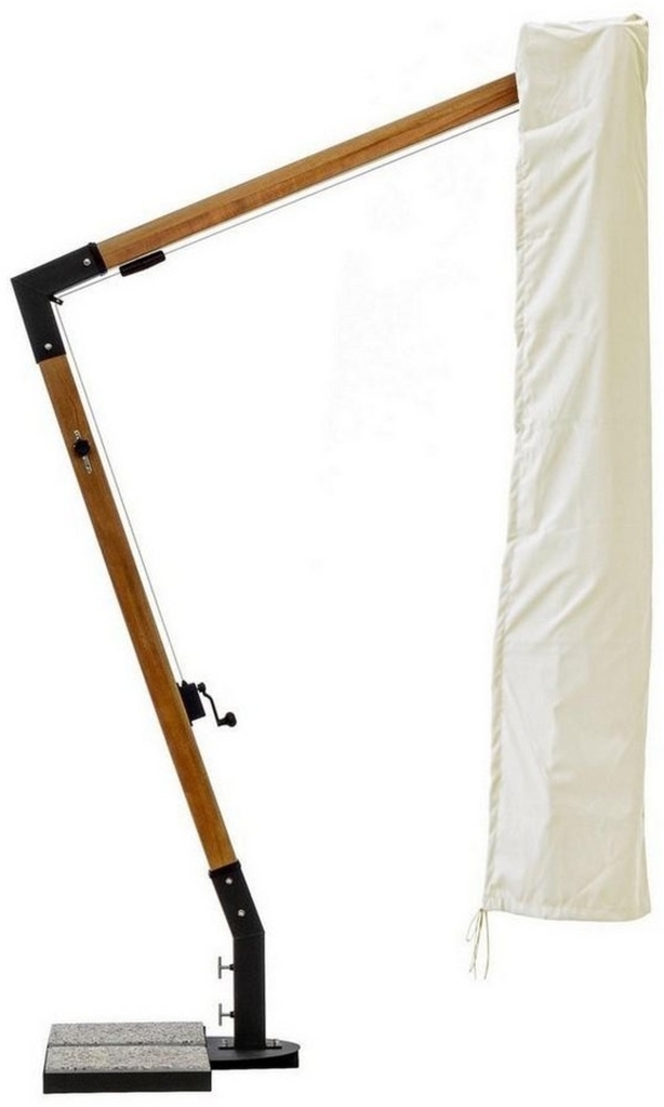 Natur24 Ampelschirm CAPUA Schutzhülle für Ampelschirm 53 x 53 x 290 cm Polyester Écru Bild 1