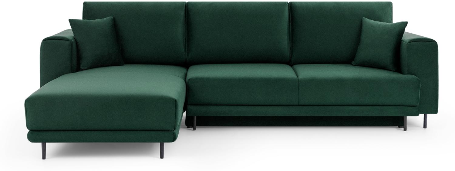 ELTAP 'Dalia' Ecksofa, Dunkelgrün, 95 x 190 x 289 cm, Links Bild 1