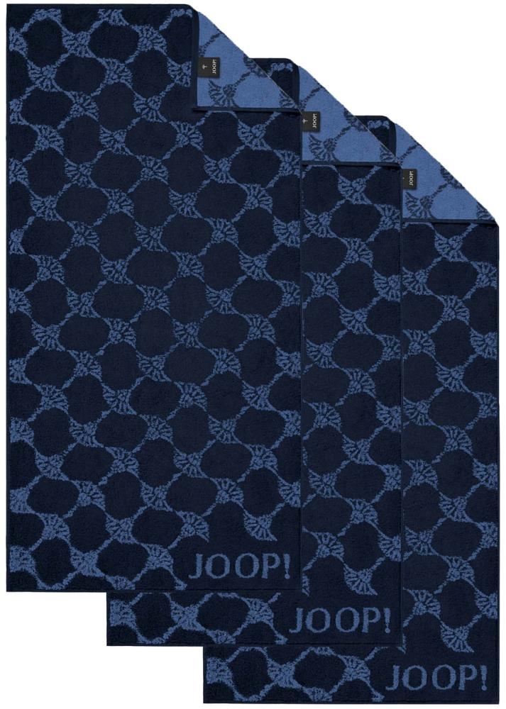 JOOP! Handtuch Classic / Infinity Kollektion, 3er Pack - Walkfrottier Blau Cornflower 50x100cm Bild 1