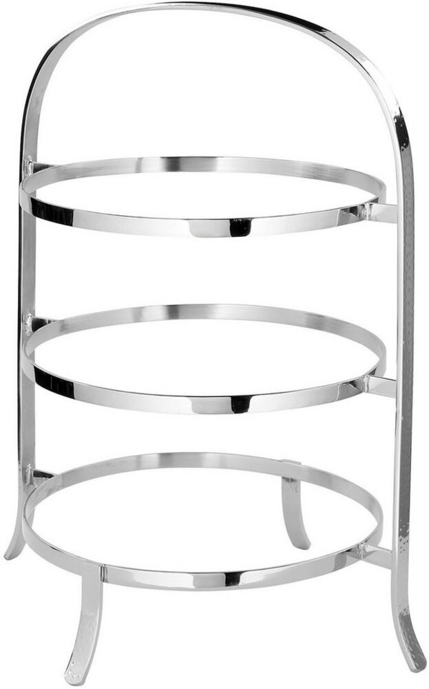 Fink Etagere PLATE, mit feiner Hammerschlagstruktur, Aluminium, (1-tlg), für 3 Speiseteller Ø 27 cm Bild 1