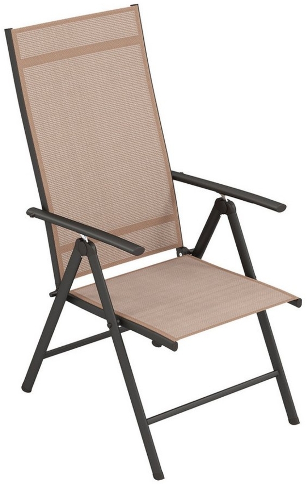KOMFOTTEU Gartenstuhl (1 St), Klappstuhl mit Hochlehner 7-Fach verstellbar & Armlehnen Bild 1